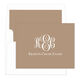 Colorful Fancy Script Monogram Folded Note Cards Image 3 of 11
